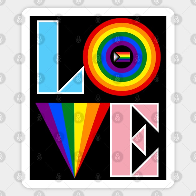 LGBTQIA+ LOVE Sticker by Luxinda